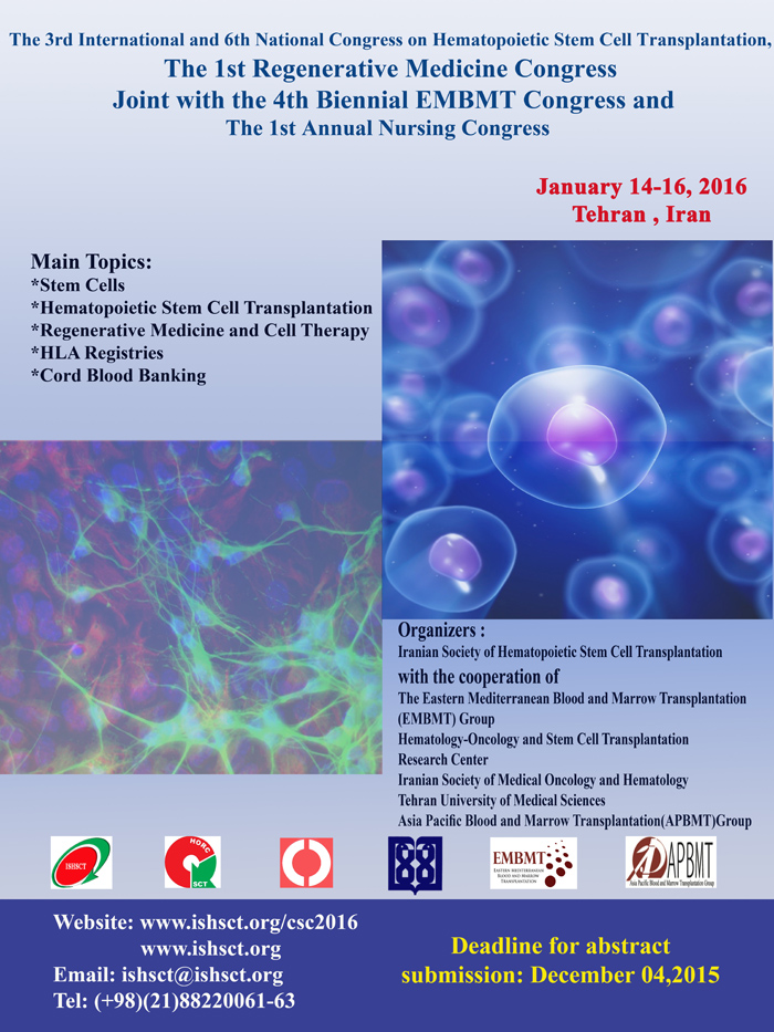 The 3rd International And 6th National Congress On Hematopoietic Stem Cell Transplantation